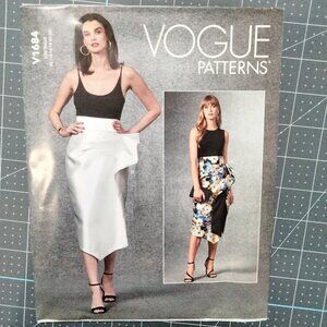 V1684 Vogue Pattern, 14-22, Misses' Skirt, Uncut, FF, OOP
